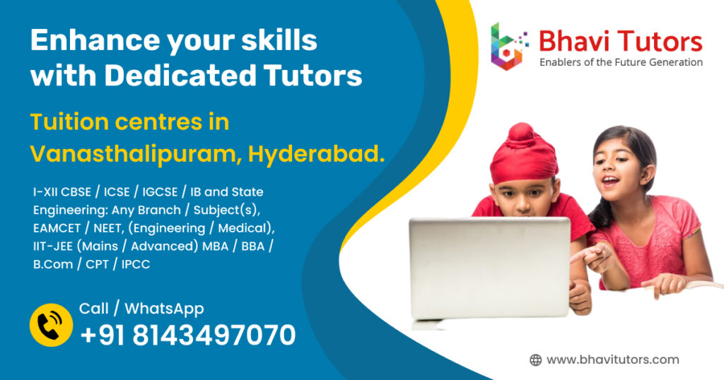 Tuition centres in Vanasthalipuram, Hyderabad.